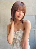 【ROJITHA表参道原宿】大人かわいいモカベージュ外はね顎下ボブ
