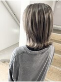 オリーブ系バレイヤージュカラー