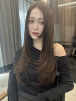 アイシー 表参道(ICY)&nbsp;憧れ韓国レイヤーカット/顔まわりカット姫バングストレートヘア