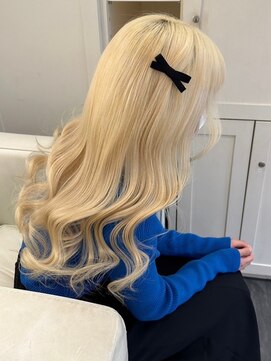 ベレーザ 渋谷(BELEZA) 5840グレーベージュハイライトグラデーションカラー韓国波巻き