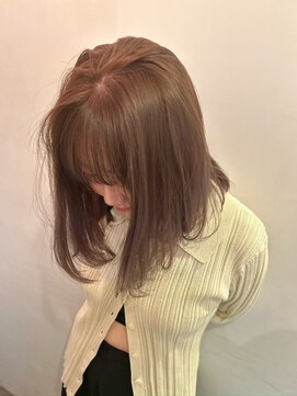 ルーム(Loom.) ロブブリーチなしダブルカラーミルクティーカラー