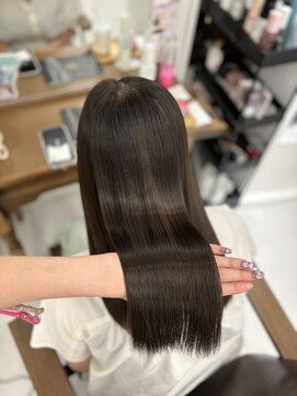 ハピネス 梅田茶屋町店(HAPPINESS) オリーブグレージュ 髪質改善 艶髪 うる艶