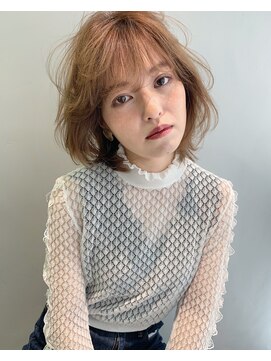 オグジュアリー 表参道(aux.) ボブレイヤー×ブラウンベージュ