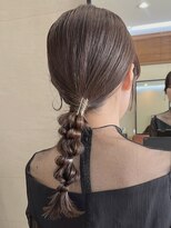 ヘアセット/お呼ばれヘア/結婚式/参列/編み下ろし/編み込み