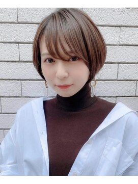 ロンド 銀座(Lond) 【成田】イメチェン外ハネボブ美髪ワイドバングショート/銀座6