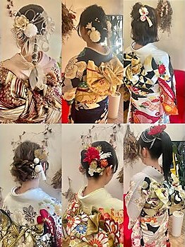 ブラウンヘアー(BROWN HAIR)の写真/【電話予約限定】着付け・メイク・ヘアセットご予約受付中！大切な日もBROWN HAIRにお任せ◎