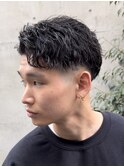 難波スペインカールサーフカールツイストスパイラルパーマ強め