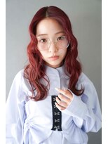 トクテ 高円寺(tokute)&nbsp;くびレイヤーエモージュ前髪モテベージュレイヤーミディ/高円寺