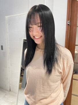 コフィー バイ メルト 吉祥寺(cofy by melt) 山本/レイヤーカット顔周りグレージュブリーチなしカラー前髪