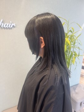 フランヘア 箱崎店(Flan hair) インナーブルー&ウルフレイヤー