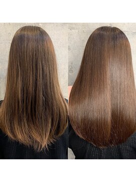 ユアーズヘア 新宿WEST(youres hair) 髪質改善 水素トリートメント 酸熱トリートメント ストレート