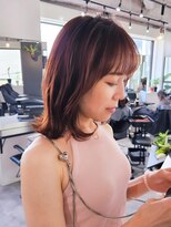 エイス 梅田 中津(Ace)&nbsp;くびれボブ　ピンクベージュカラー