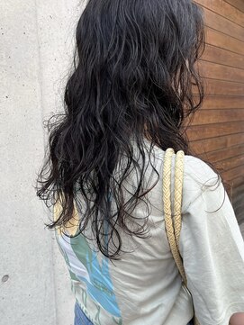 コフィー バイ メルト 吉祥寺(cofy by melt) 【三ツ井純】ニュアンス方巻き風パーマ 暗めカラー グレージュ