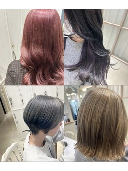 アンソル 戸田店(N'SOL)の写真/『ULTIST』で透明感・柔らかさ+ダメージ軽減もできて、理想の髪色に◎ワンポイントお洒落カラーで可愛さUP!