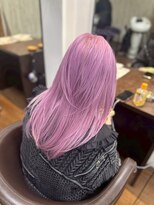 ヘアーデザインルアナ(Hair design Luana.) ブリーチカラーでつくるラベンダーピンク