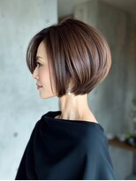 ルーファス 恵比寿 渋谷(Ruufus)&nbsp;【40代50代60代】丸みショート／面長／白髪ぼかし／髪質改善