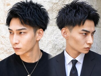 メンズフィール 南森町(MENS FEEL)の写真/【平日21時まで営業】どこから見てもキマるデザイン性の高いメンズカット◎オンもオフもどちらも楽しめる♪
