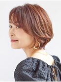 明るめショート/白髪ぼかし