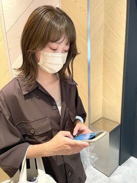カミエ(kamie) 柔らかベージュボブ×カット＆カラー＆トリートメント