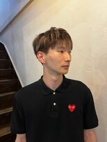 ビーバイエイトジェンツ(Bee by EIGHT GENTS)&nbsp;リバースセンターパート/ニュアンスパーマ/ダウンバング/心斎橋