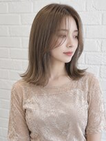 デイジー インデックスヘア 大島店(DAISY index hair) ミルクティーベージュ ブリーチカラー 韓国レイヤー 江東区大島
