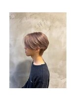 ヘアーリゾートレガロ 八尾店(Hair Resort regalo)&nbsp;八尾／ピンクベージュのセンターパート