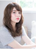 NORA【ERI】似合せ小顔外国人くせ毛風アッシュアンニュイカール