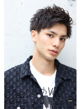 ネイビー(NAVY) 幼くならないできる男の爽やかアップバングショート