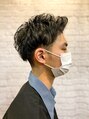 グレイスフルバーバー 新宿野村ビル店 2ブロックパーマスタイル!周りはさっぱり上は動きを出しやすく