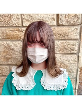 ヘアビータ 松前店(HAIR vita) ピンクベージュカラー