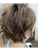 外人風癖髪