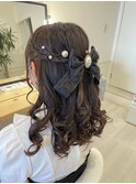 ハーフアップ♪