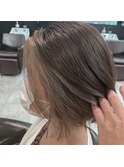 フェイスフレミングアッシュカラー×レイヤーボブ