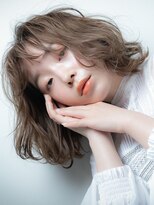 カバーヘア ブリス 志木南口駅前店(COVER HAIR bliss)&nbsp;グレージュカラー大人かわいいロブヘア201z志木20代30代40代