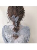 ヘアアレンジ*編みおろしヘア