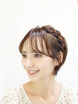 ハウスアンドヘアーワークス(House&Hair works)&nbsp;短めショートボブアレンジ20代30代40代　藤沢