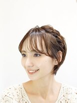 ハウスアンドヘアーワークス(House&Hair works) 短めショートボブアレンジ20代30代40代　藤沢