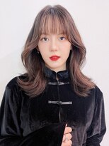 アイティーバイアルバム 下北沢店(IT by ALBUM)&nbsp;ワンホンヘアミディアムロング_大人ガーリーチョコレート_49127