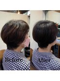 エレガント美シルエットくびれショートボブ【カミケン方木田店】