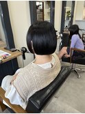 王道のワンレンボブ