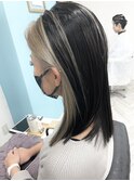 フェイスフレーミング 顔まわりインナー ブリーチ カラー