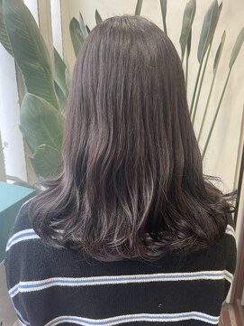 アン(Hair make un) ブリーチなし暗めグレージュカラー♪♪