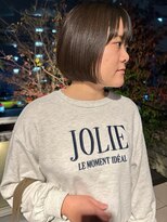 ツイギー 宮西店(TWiGGY)&nbsp;顎ラインボブにアッシュベージュ