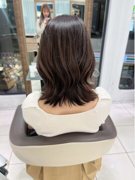 アッシュ 高円寺店(Ash) ６トーンクールブラウン×顔周りレイヤーカット