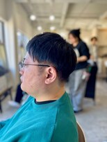 ソイクフ(SOY KUFU)&nbsp;MEN’S HARE アッシュブラックマッシュパーマ