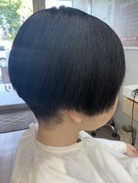 ヘアデザイン ラポール 茨木店(hair design Rapport) 黒髪マッシュショートスタイル