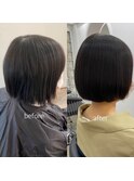 名古屋　髪質改善/縮毛矯正オフィーリア髪潤髪質改善ストレート