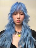ハイトーン×巻き髪