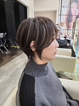 ウィル あべの店(WiLL) 大人可愛い20代30代40代50代丸み田嶋ハイライトショート53