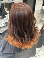 アエラバイトゥルークリエイション(AERA by True Creation)&nbsp;インナー+裾カラーオレンジ